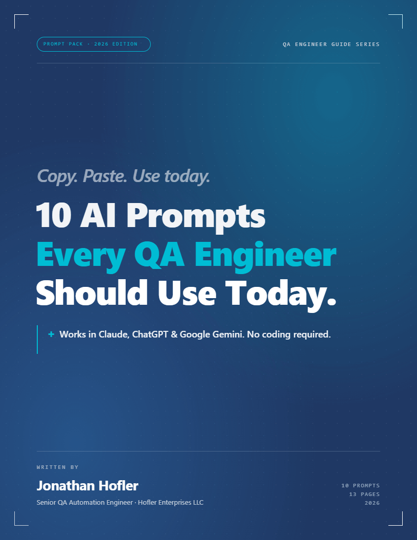 10 AI Prompts Every QA Engineer Should Use Today — cover