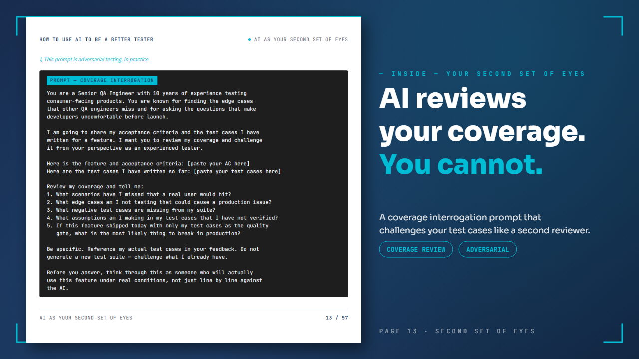 The coverage interrogation prompt: AI as your second set of eyes