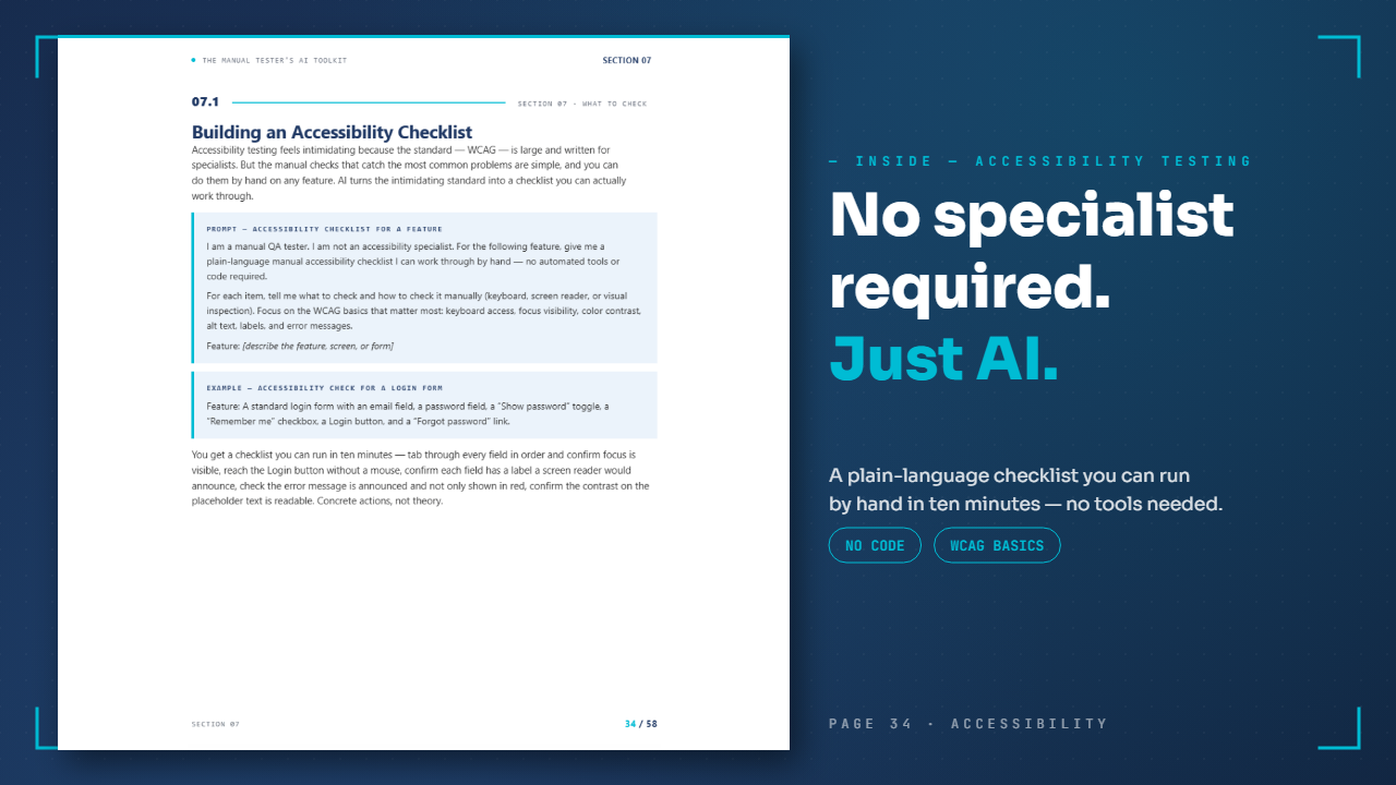 Building an accessibility checklist