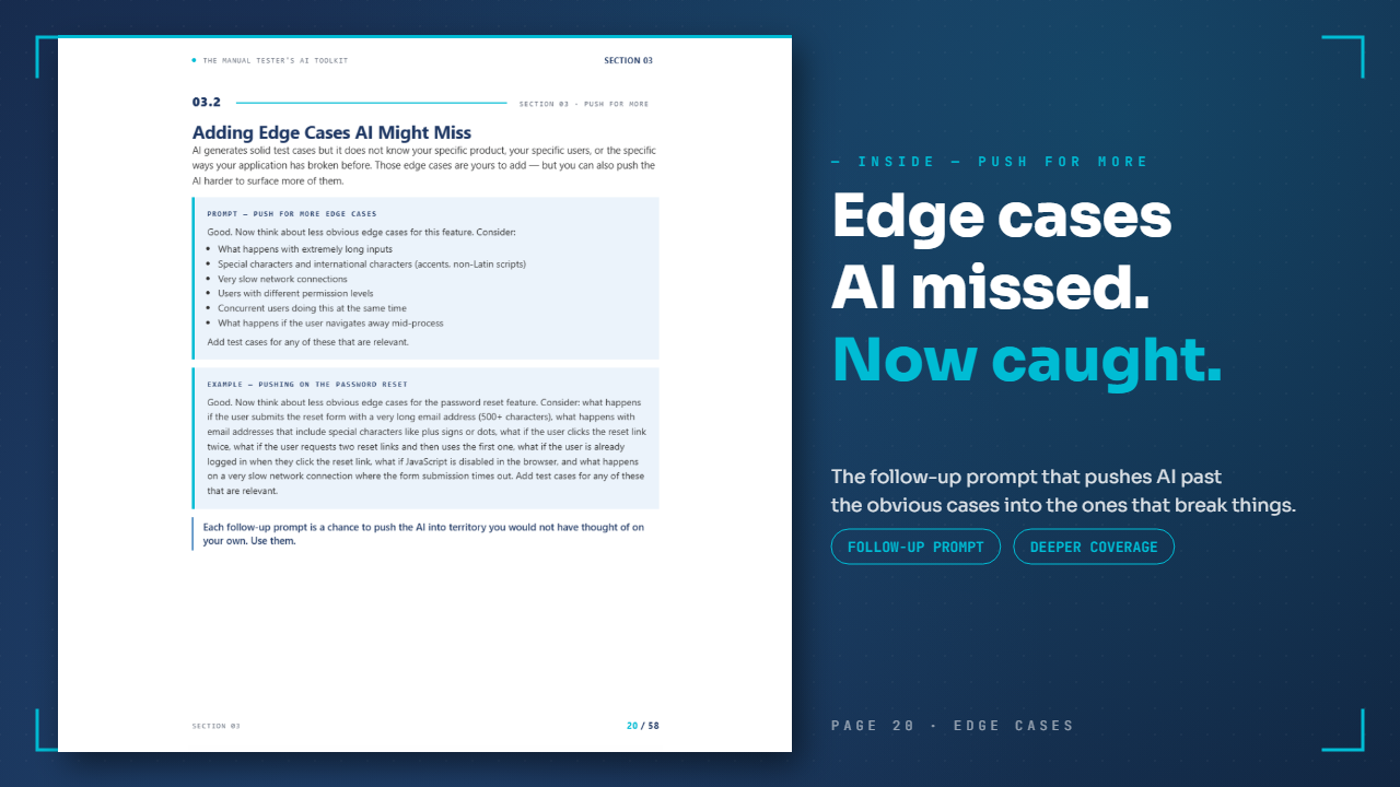 Adding edge cases AI might miss
