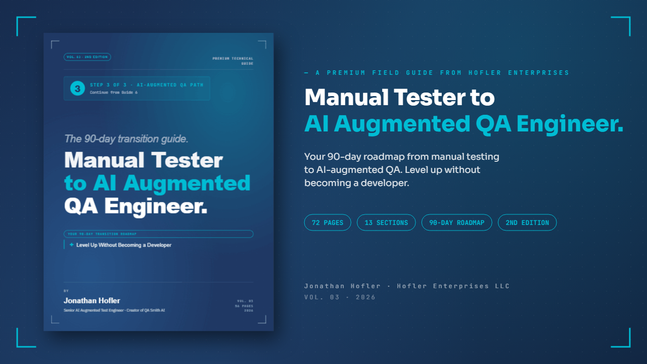 From Manual Tester to AI-Augmented QA Engineer — cover