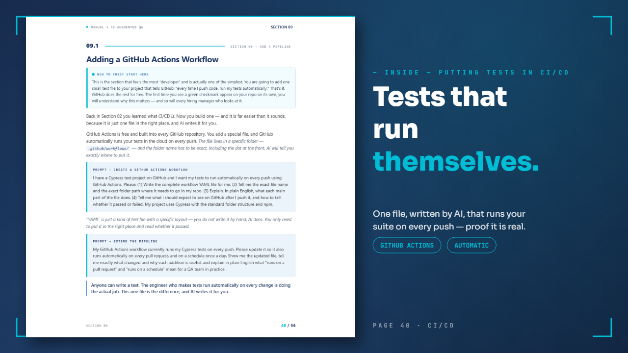 Adding a GitHub Actions workflow