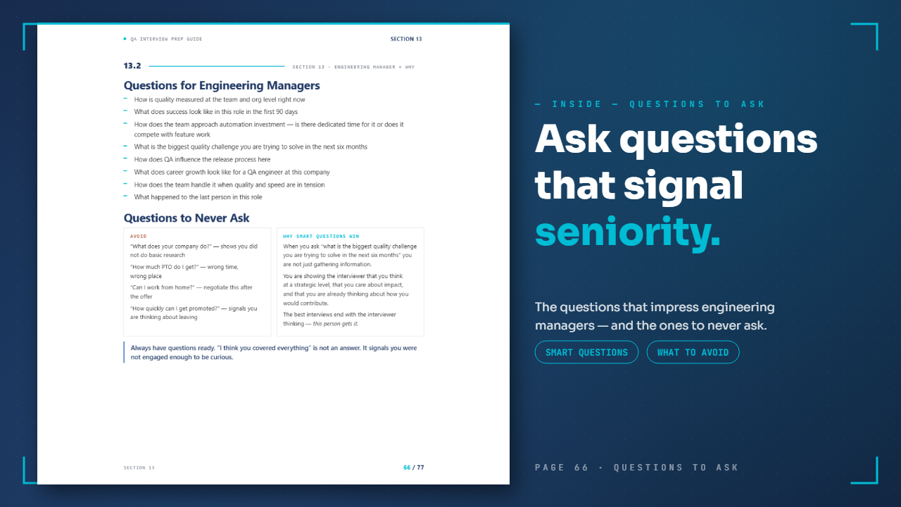 Questions for engineering managers, and questions to never ask