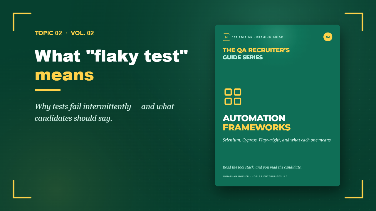 Automation Frameworks — inside look, part 2