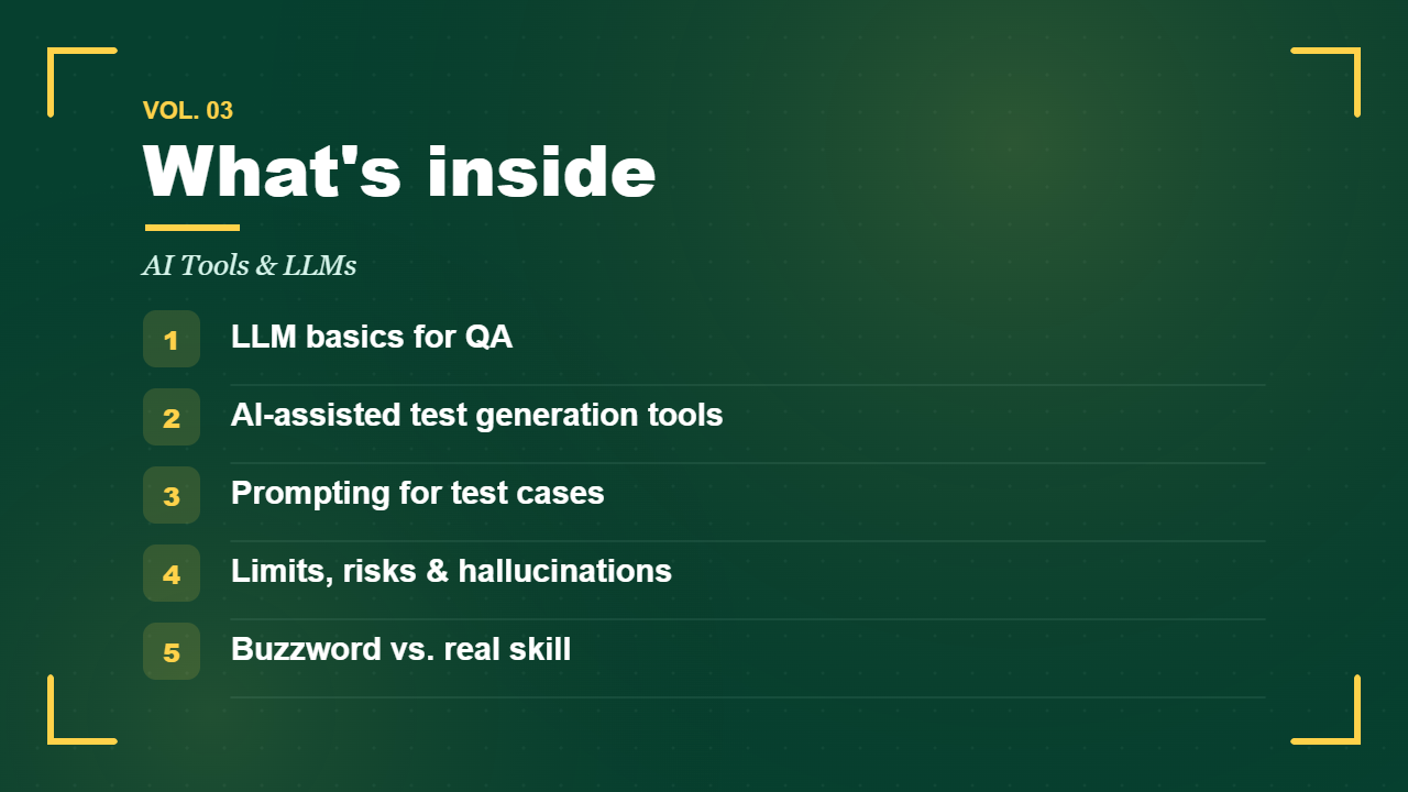 AI Tools & LLMs — what's inside
