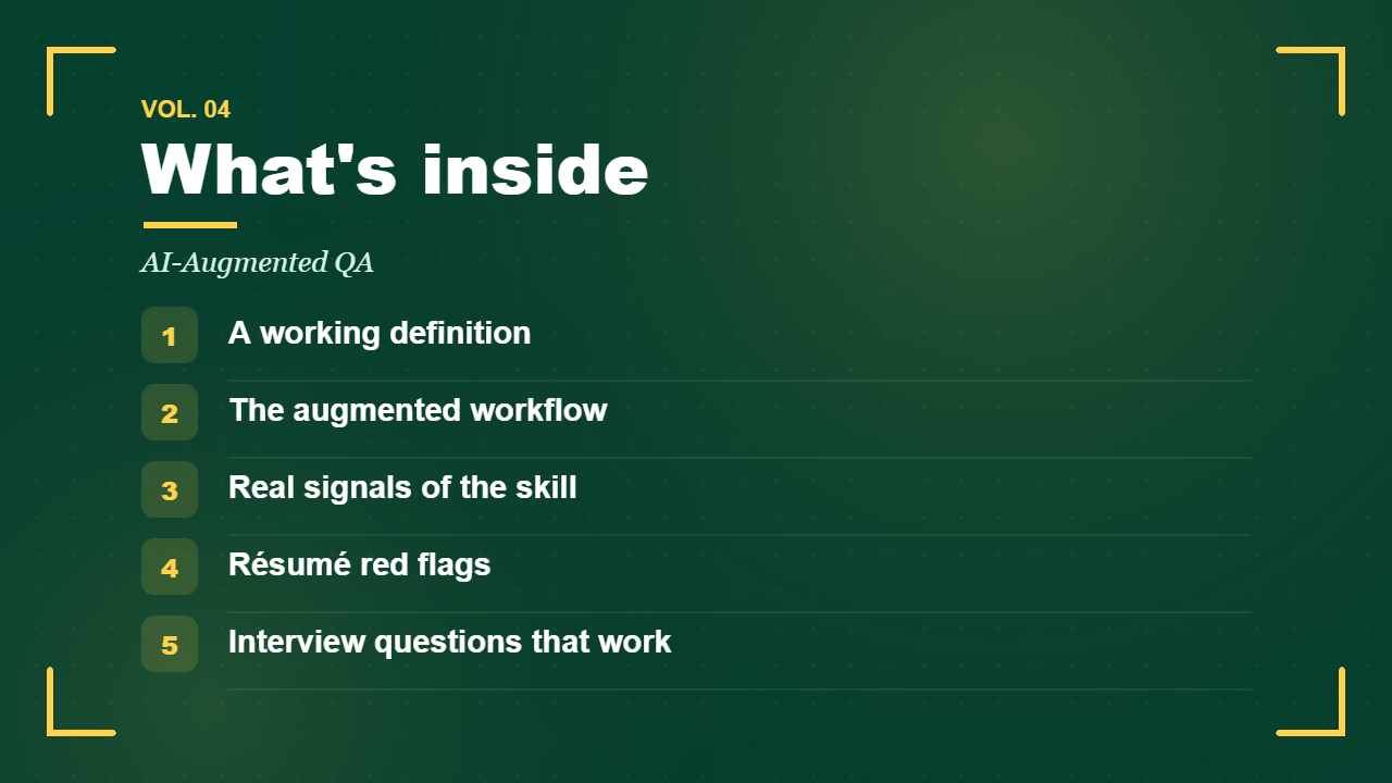 AI-Augmented QA — what's inside