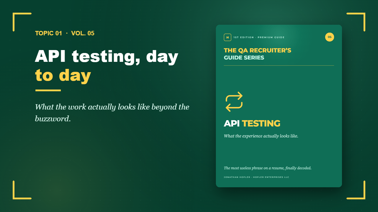 API Testing — inside look, part 1