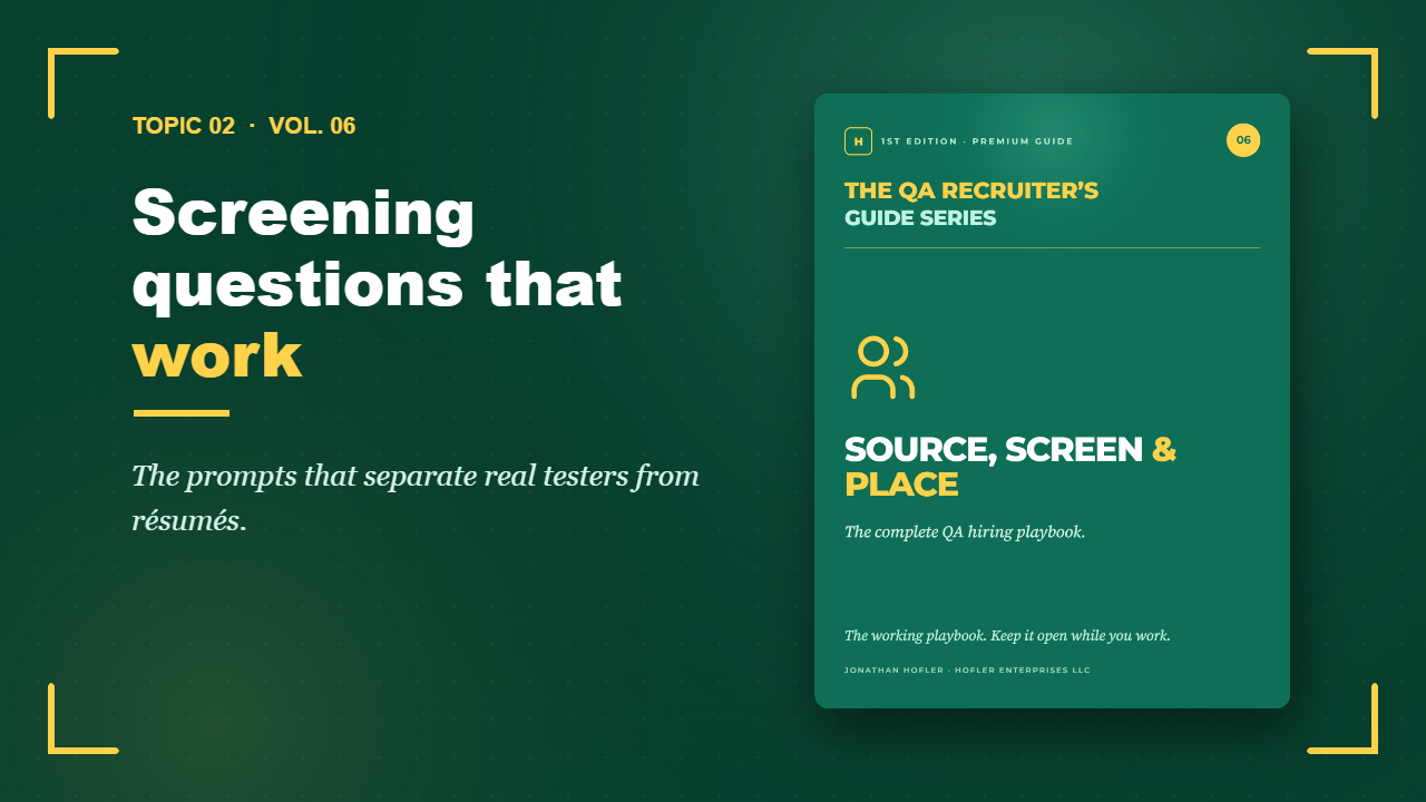 Source, Screen & Place — inside look, part 2